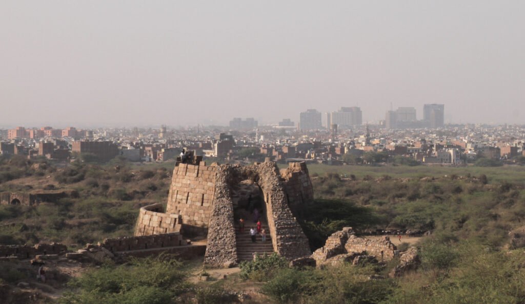 Delhi with the old and the new in the frame.